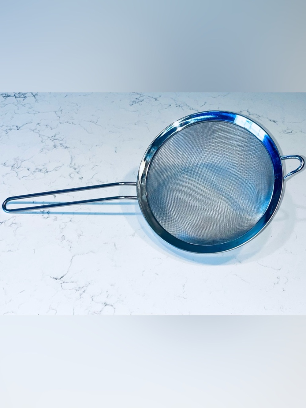 Premium Stainless Steel Fine Mesh Strainer Sifter Kitchen Sieve with Handle 8”